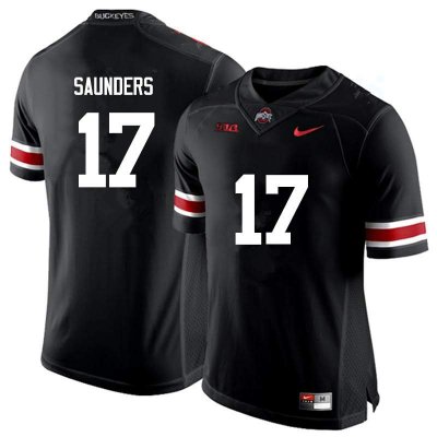 Men's Ohio State Buckeyes #17 C.J. Saunders Black Nike NCAA College Football Jersey Supply EAF8444HK